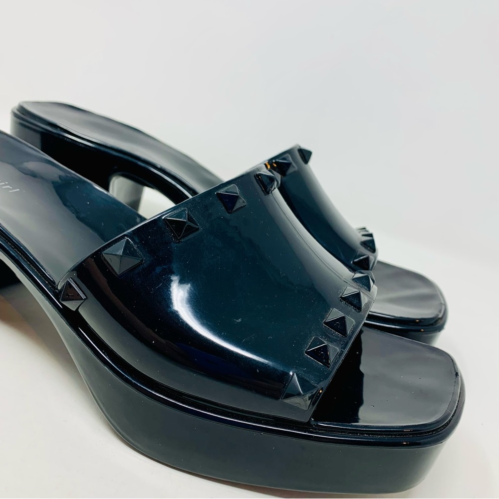 Madden Girl Paccer Studded Platform Sandal Black Size 10 - Picture 6 of 9